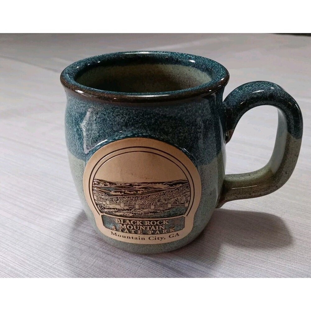 Sunset Hill Stoneware Black Rock Mountain State Park Coffee Mug Tea Cup Made USA